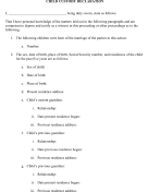 Child Custody Form