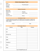 Child Information Form