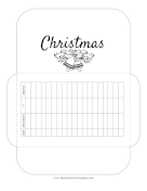 Christmas Cash Envelope