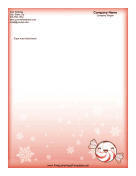 Christmas Letterhead Peppermint Candy