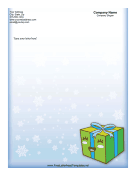 Christmas Letterhead Smiling Present