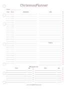 Christmas Planner