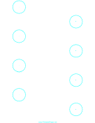 Printable Circular Percentage - 1 inch