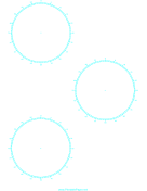 Printable Circular Percentage - 3 inch