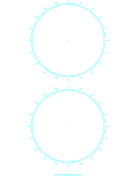 Printable Circular Percentage - 4 inch