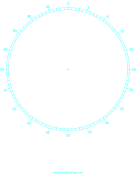 Printable Circular Percentage - 6 inch