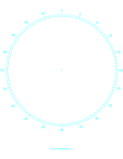 Printable Circular Percentage - 7 inch