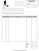 Cleaning Service Invoice Template