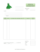 Clothing Rental Agreement Template