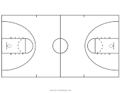 Printable College Mens Basketball Court Diagram