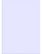 Printable Lined Paper - Light Blue - Medium White Lines - A4