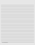 Printable Lined Paper - Light Gray - Wide Black Lines