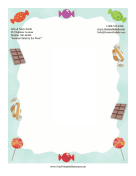 Colorful Candy Stationery stationery design