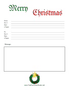 Colorful Christmas Fax Cover fax cover sheet