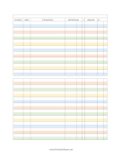 Printable Colorful Full Page Check Register