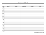 Conference Room Schedule