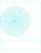 Printable Cornell Note Paper with Polar Grid - Reversed