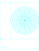 Printable Cornell Note Paper with Polar Grid