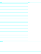 Printable Cornell Note Paper - Reversed