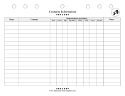 Costume Information Sheet