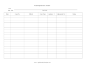 Court Appearances Tracker