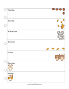 Creature Weekly Planner