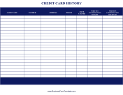 Credit Card History