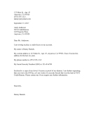 Credit Freeze Request Letter