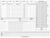 Printable Cricket Score Sheet