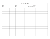 Criminal Docket