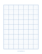 Printable Cross-stitch 6 Lines per Inch