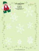 Cute Elf stationery design