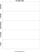 Printable Day-of-the-week To Do List
