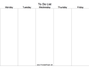 Printable Daily To Do List