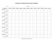 Daily Conference Room Reservation