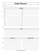 Daily Planner with Tomorrow