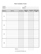 Daily Sales Commission Tracker