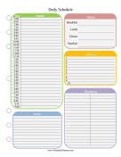 Daily Schedule Colored