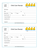 Daycare Receipt