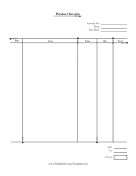 Decorative Lines Product Invoice Template