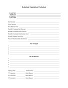 Defendant Negotiation Worksheet