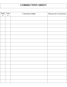 Deposition Correction Form