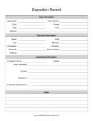 Deposition Record