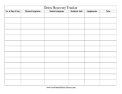 Detox Recovery Tracker