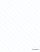 Printable Diagonal Left Right 1 Inch