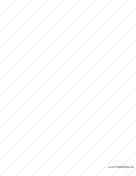 Printable Diagonal Right Left 1 Inch