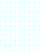 Printable Diagonals Left With 1-Inch Grid