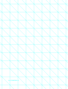 Printable Diagonals Right With 1-Inch Grid