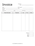 Direct Deposit Invoice Template