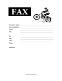 Dirt Bike fax cover sheet